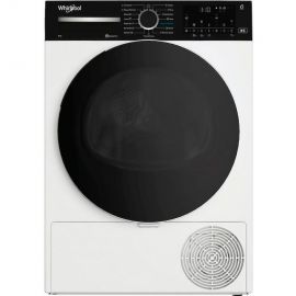 Сушильна машина Whirlpool тепловий насос, 9кг, A+++, 60см, дисплей, люк чорний, білий