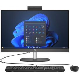 Комп'ютер персональний моноблок HP 240-G10 23.8" FHD IPS AG, Intel U5-125U, 8GB, F512GB, UMA, WiFi, кл+м, DOS, чорний