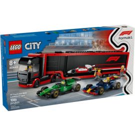 Конструктор LEGO City Вантажівка F1 з автомобілями RB20 та AMR24