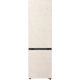 Холодильник LG з нижн. мороз., 203x60х68, холод.відд.-262л, мороз.відд.-113л, 2дв., E, NF, інв., диспл внутр., Fresh Сonverter, Metal Fresh, бежевий