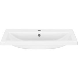 Раковина, умивальник ARDESTO Sati, штучний камінь, прямокут., з отвором для змішувача, з отвором для переливу, 495x390x158мм, накладний, білий