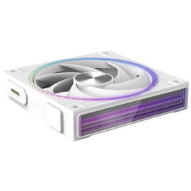 Корпусний вентилятор Zalman ZM-DF120  ARGB,  120мм, 800-2300rpm, 4pin, PWM, 3pin+5VARGB, 34,5dBa, POGO pin, Magnetic,  Reversed, білий