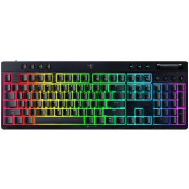 Клавіатура механічна BlackWidow V4 Low-profile HyperSpeed, 104key, Green Switch, USB-A/WL/BT, EN, RGB, чорний