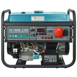 Генератор бензиновий Konner&Sohnen KS 7000E-3 ATS, 400В, 5/5.5кВт, АВР(ATS), електростартер, 82.3кг