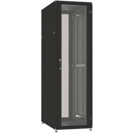 Шафа ZPAS 19", 42U, SZB IT, одностулкові передні та задні перфоровані двері, 600x600 мм, максимально 1500кг, чорна