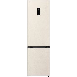 Холодильник LG з нижн. мороз., 203x60х68, холод.відд.-262л, мороз.відд.-113л, 2дв., E, NF, інв., диспл зовн., Fresh Сonverter, Metal Fresh, бежевий