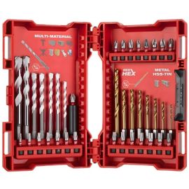 Набір біт і свердл по металу Milwaukee RedHEX TiN, сталь, кейс, 39шт