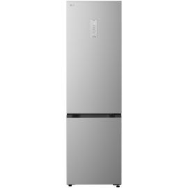 Холодильник LG з нижн. мороз., 203x60х68, холод.відд.-262л, мороз.відд.-113л, 2дв., E, NF, інв., диспл зовн., Fresh Сonverter, сріблястий