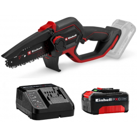 Пила ланцюгова акумуляторна Einhell GP-PS 18/20 Li X-Change 18В акб 1х4А·год шина 192мм різ 150мм 8м/с ЗП 1.38кг