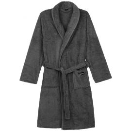 Халат чоловічий ARDESTO Stripe, розмір XL/XXL, 100% поліестер, темний