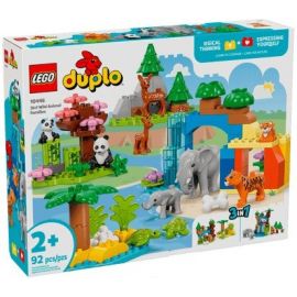 Конструктор LEGO DUPLO Town Сімейства диких тварин 3-в-1