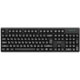 Клавіатура мембранна 2E KS131 104key, USB-A, EN/UK, чорний