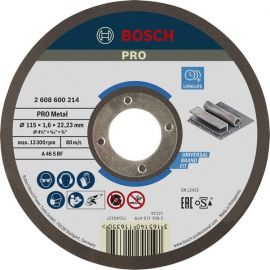 Диск відрізний Bosch Professional для металу 115x1.6x22.23мм