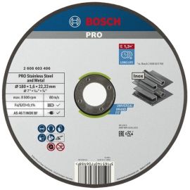Диск відрізний Bosch Professional для нержавіючої сталі та металу 180x1.6x22.23мм