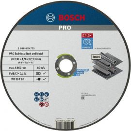 Диск відрізний Bosch Professional для нержавіючої сталі та металу 230x1.9x22.23мм