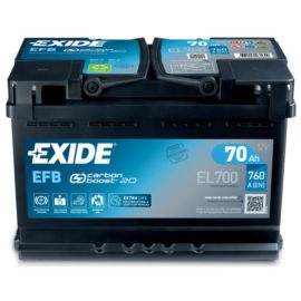 Акумулятор Exide Start-Stop EFB 12В 70А·год 760А R+ (EL700)