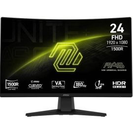 Монітор MSI 23.6" MAG 242C HDMI, DP, Audio, IPS, 180Hz, 1ms, sRGB 115%, CURVED, AdaptiveSync