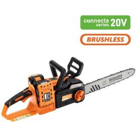 Пила ланцюгова акумуляторна SEQUOIA SBC4016BS-E2W 40В(20В+20В) акб 2х4.0А·год шина 40см 3/8" 25.0м/с ЗП 3.9кг