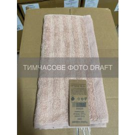 Рушник махровий ARDESTO Lines 30х50см, 100% бавовна, рожевий