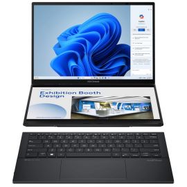 Ноутбук ASUS Zenbook Duo UX8406CA-QL047X 14" FHD Touch OLED, Intel Ultra 9 285H, 32GB, F2TB, UMA, Win11P, Сірий