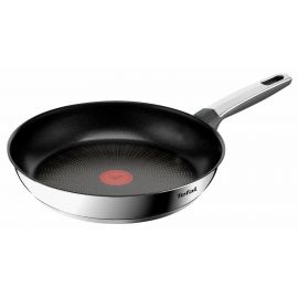 Сковорода Tefal Emotion+, 28см, нержавіюча сталь, бакеліт, чорний