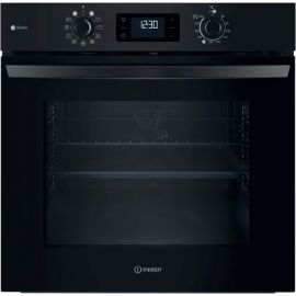Духова шафа Indesit електрична, 71л, A+, дисплей, конвекція, чорний