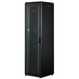 Шафа DIGITUS 19", 42U, Network Unique, передні двері зі склом, 600x600 мм, 1200кг максимально, чорна