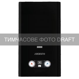 Газовая колонка ARDESTO HB03 10л/мин 20кВт Low NOx дисплей розпалювання від батарейки чорний