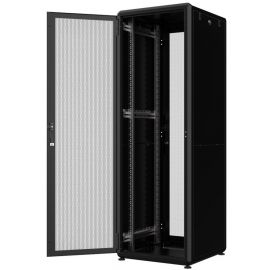 Шафа MIRSAN 19", 32U, GTV, перфорація 63%, 600x600 мм, максимально 2000 кг, чорна