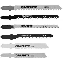 Полотно для електролобзика GRAPHITE, хвостовик T, набір 6шт
