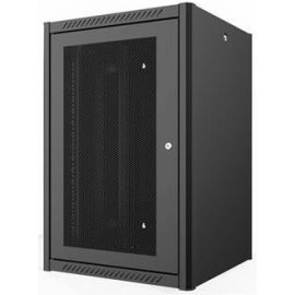 Шафа MIRSAN 19", 6U, WTN, перфорація 80%, 600x450 мм, 2т.кріпл, максимально 100 кг, чорна