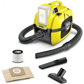 Пилосос професійний Karcher WD 1 Compact Battery, 18В, контейнер 7л, 3.14кг, без АКБ та ЗП