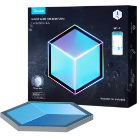 Настінний світильник Govee H106A Glide Hexagon Light Panels Ultra expansion pack, 1шт, RGBIC, WI-FI/Bluetooth, фіолетовий