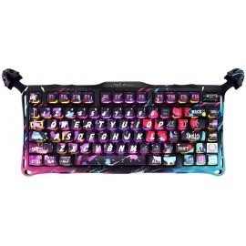 Клавіатура магнітна GravaStar Mercury V75 Pro 80keys, Magnetic Jade Gaming, 8K, USB-A, RGB, Neon Graffiti