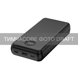 Акумулятор портативний літій-іонний Power Bank 2E 30000мА·год, 65Вт, PD, QC, чорний