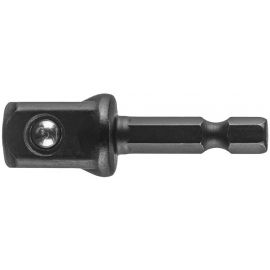 Перехідник Neo Tools, 1/4" Hex 1/2" квадрат, ударний, сталь S2
