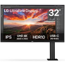 Монітор LG 31.5" 32UN880K-B 2xHDMI, DP, USB-С, MM, IPS, 3840x2160, DCI-P3 95%, Pivot, HDR10