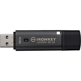Накопичувач Kingston   32GB USB 3.2 Type-A Gen1 IronKey Locker+ 50 G2