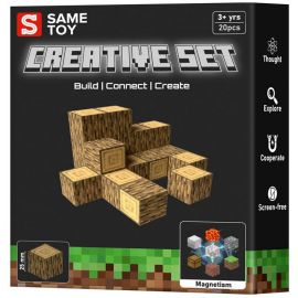 Магнітний конструктор Same Toy Creative Set Wood 20ел