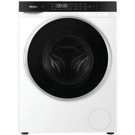 Прально-сушильна машина Haier фронтальна, 5(2.5)кг, 1200, A, 42.3см, дисплей, інвертор, люк чорний, Wi-Fi, висота 70см, білий