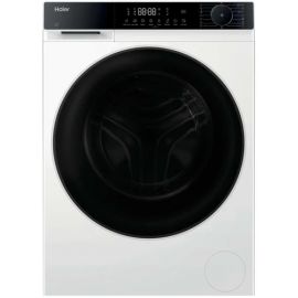 Прально-сушильна машина Haier фронтальна, 8(5)кг, 1400, A, 46.2см, дисплей, пара, інвертор, люк чорний, білий