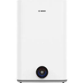 Водонагрівач електр. BOSCH плаский слім Tronic 5500iT, 100л, 1.5кВт, ун. монтаж, електр. кер-ння, Wi-Fi, B, білий