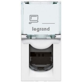 Розетка Legrand Mosaic, CAT 5e, RJ45, UTP, інформаційна, 1 модуль, білий