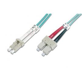 Патч-корд волоконно-оптичний DIGITUS LC/UPC-SC/UPC, 50/125, MM, OM3, duplex, 5м