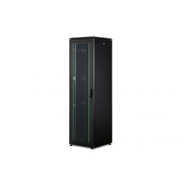 Шафа DIGITUS 19", 42U, Network Unique, перфоровані двері, 600x800 мм, 1200кг максимально, чорна