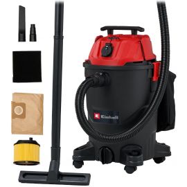 Пилосос професійний Einhell TC-VC 3055 A 850Вт 190мБа контейнер 30л розетка 220В/2000Вт вологе/сухе прибирання 4.95кг