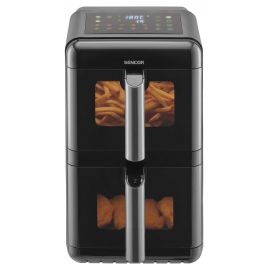 Мультипіч Sencor Dual Vita Fryer, 3000Вт, чаша-5.8+5.8л, сенсорне керув., 2 чаши, з віконцем, гриль, пластик, чорний
