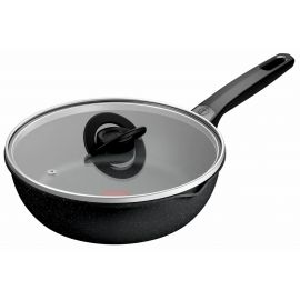 Мультисковорода Tefal Expertise, з кришкою, 24см, алюміній, бакеліт, скло, чорний