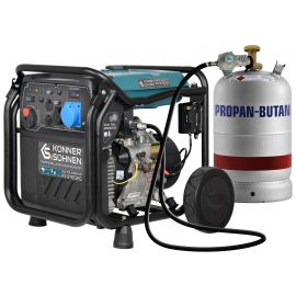 Генератор газобензиновий інверторний Konner&Sohnen KS 8100iEG 1/3, LPG 230/4000В, 8-8.5кВт, електростартер, 68кг