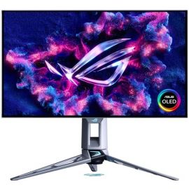 Монітор Asus 26.5" ROG Swift PG27AQWP-W 2xHDMI, DP, 3xUSB, WOLED, 2560x1440, 540Hz, 0.02ms, DCI-P3 99.5%, G-SYNC, FreeSync, Pivot, HDR500